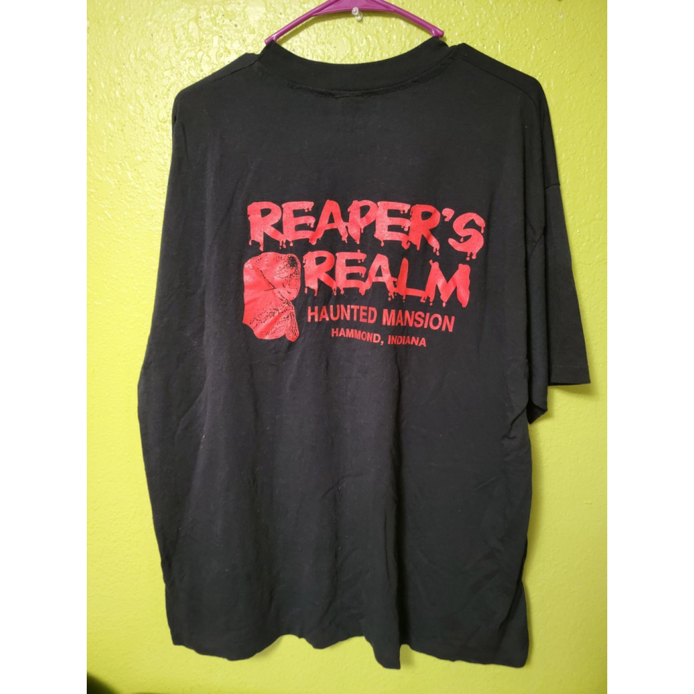 Vintage 1980s Reaper's Realm Haunted Mansion House Single Stitch Rare Halloween